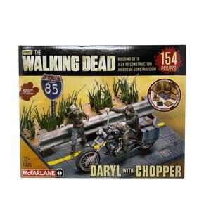 McFarlane The Walking Dead Daryl With Chopper Building Set 154 Pcs Ages 12+ NEW